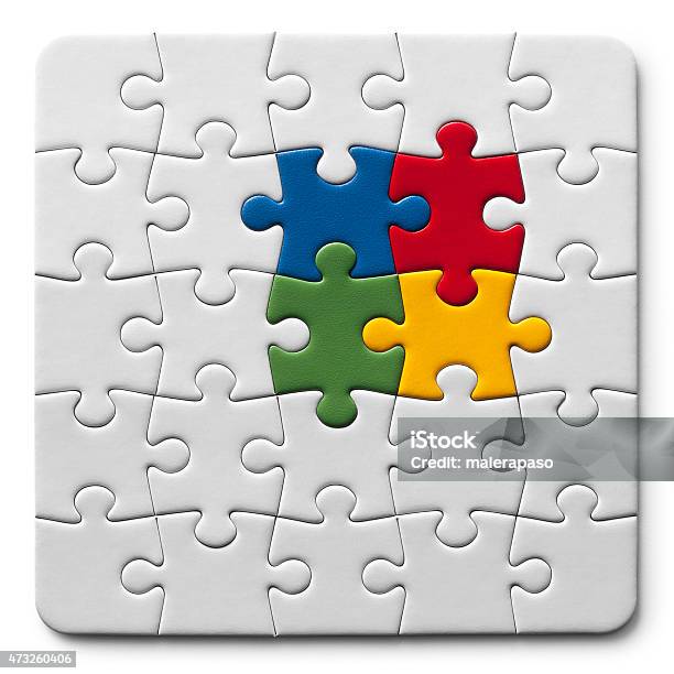 Lösung Puzzle Stockfoto und mehr Bilder von Puzzleteil - Puzzleteil, Verbindung, Vereinen