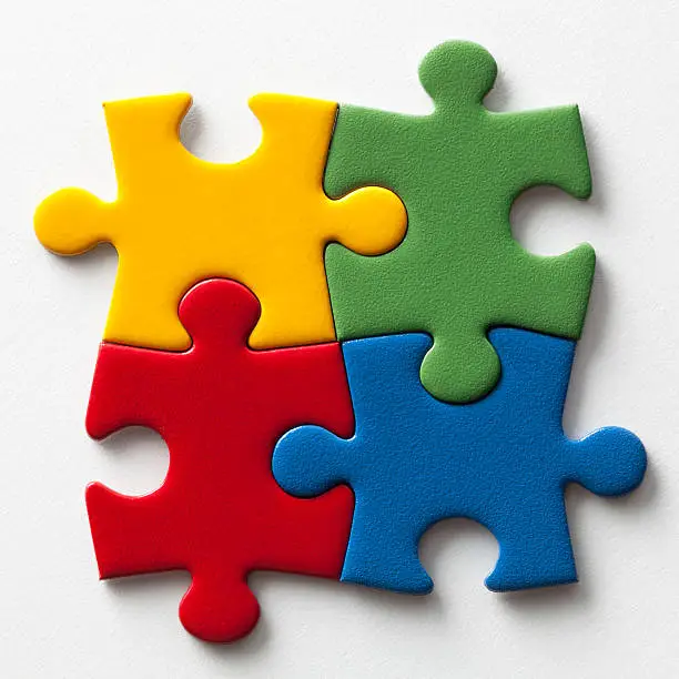 Photo of Solution. Jigsaw puzzle.
