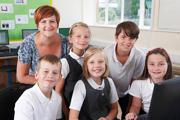 istock A group of elementary school children with their teacher 473265280