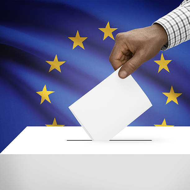 istock Ballot box with national flag series - Europe - EU 473270580