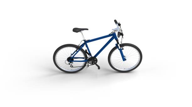 istock Blue mountain bike 473271878