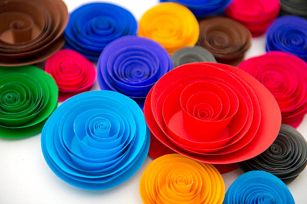 istock beautiful colorful flower is DIY from paper 473283864