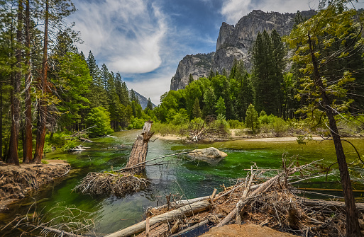 Kings river flowing in Sequoia and Kings canyon national park, California.