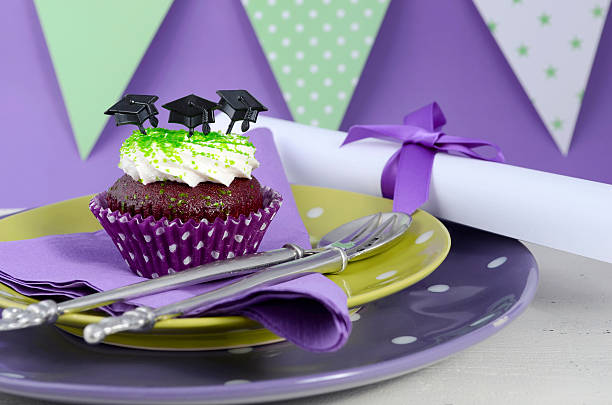 istock Graduation Day Green and Purple Party 473286312