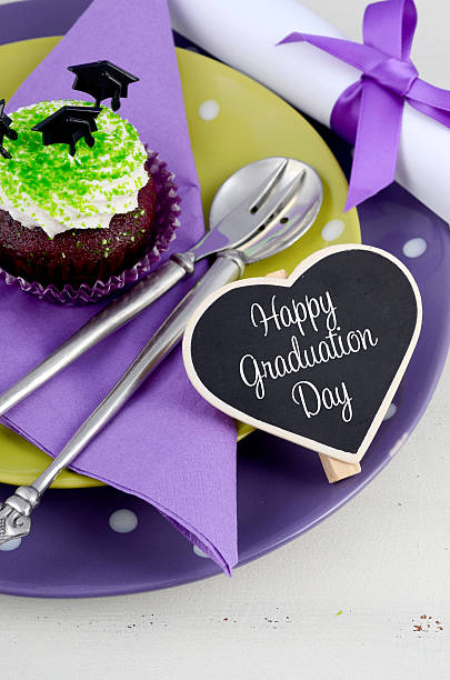 istock Graduation Day Green and Purple Party 473286314