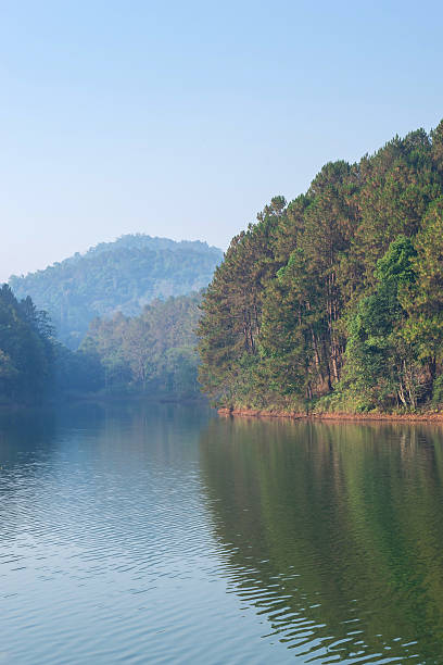 istock Pang Oung is pretty lake surrounded by mountains 473287540