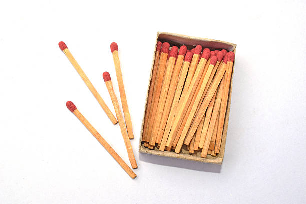 istock The match box and matches isolated on white background 473287826