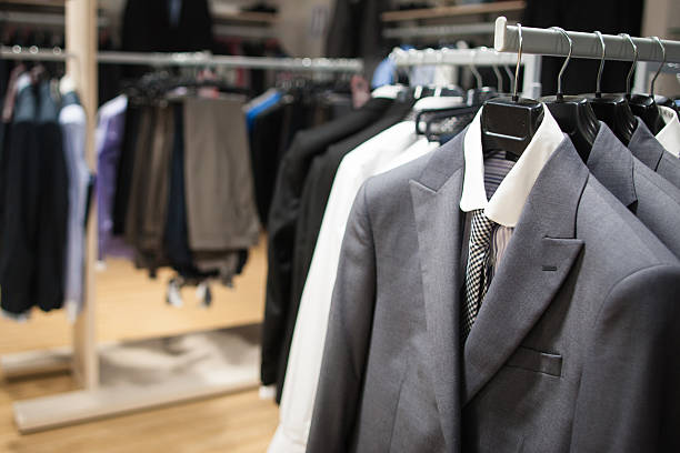 istock Male fashion store interior 473288596