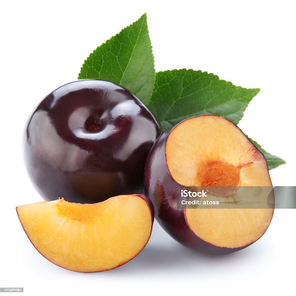 plums plums isolated Plum Stock Photo