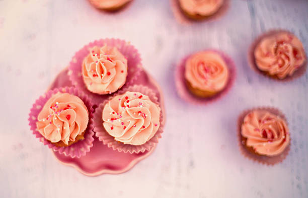 istock Gluten-free Pink Mini Cupcakes 473292398