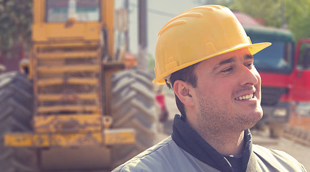 istock Real and ordinary construction worker on his job. 473293114