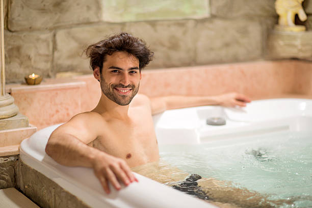 Two Guys Sitting In A Hot Tub 21,400+ Man After Bath Stock Photos, Pictures & Royalty-Free Images