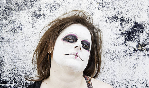 istock Woman costume satanic 473295350