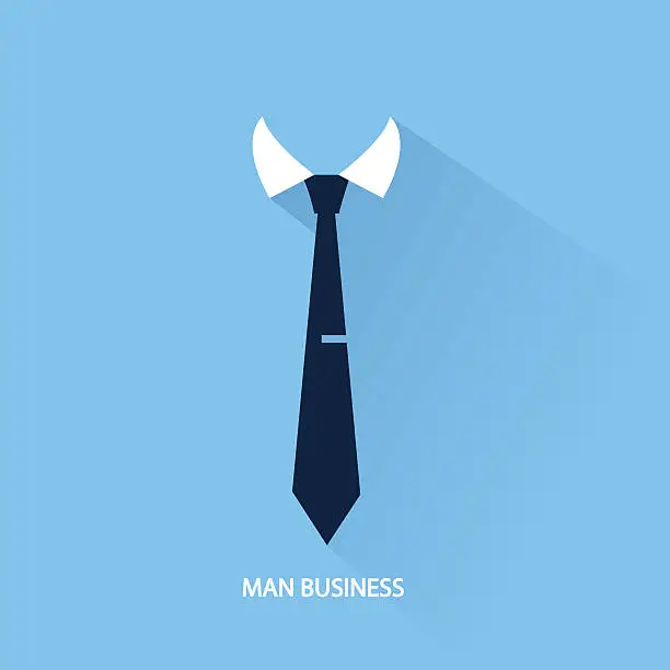 Vector illustration of background businessman tie