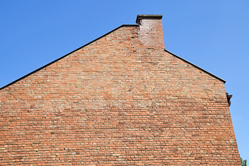 Brick wall of an old building