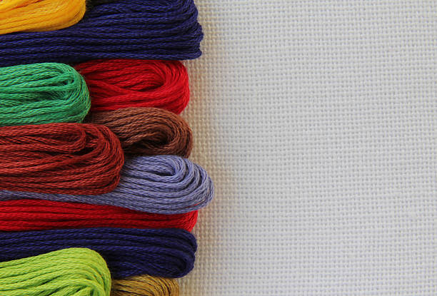 istock Floss and fabric for embroidery 473300188