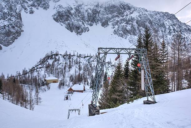 istock Abandoned ski resort In Alps 473301604