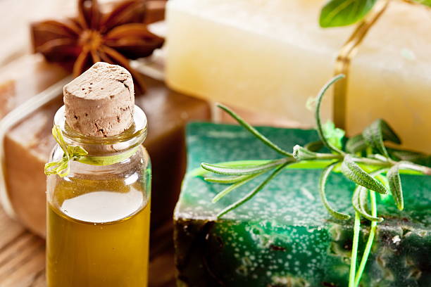 istock Pieces of natural soap. 473306690