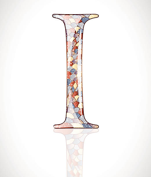 Abstract letter I. Abstract letter I. Illustration 10 version illustration i di in sign are stock illustrations