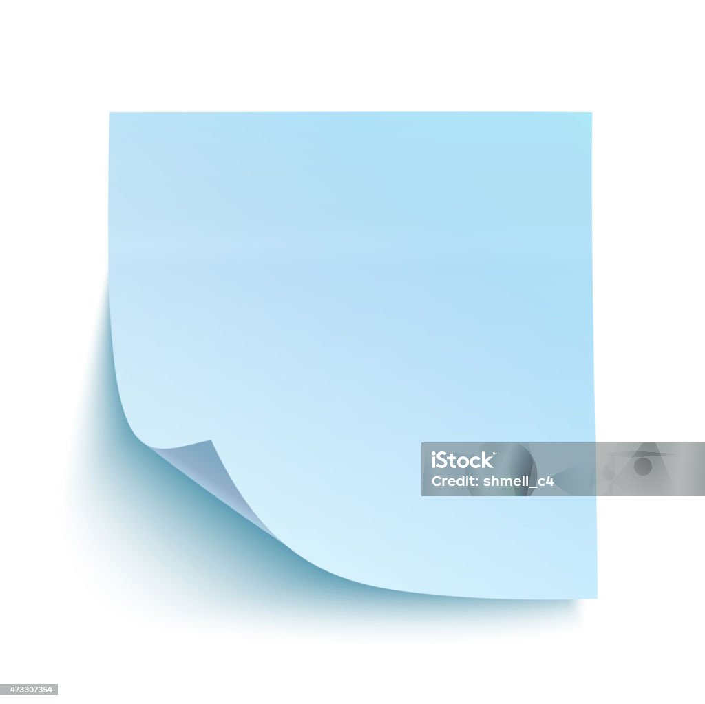 Blue Sticky Note Stock Illustration - Download Image Now - 2015 ...