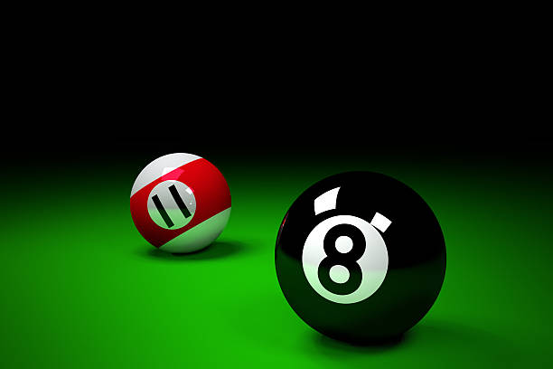 istock Billiard Balls and black background 473308356