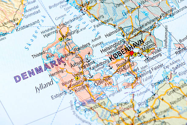 Map of Greenland and Iceland