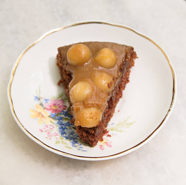 istock Piece of Homemade Macadamia Cake 473308800