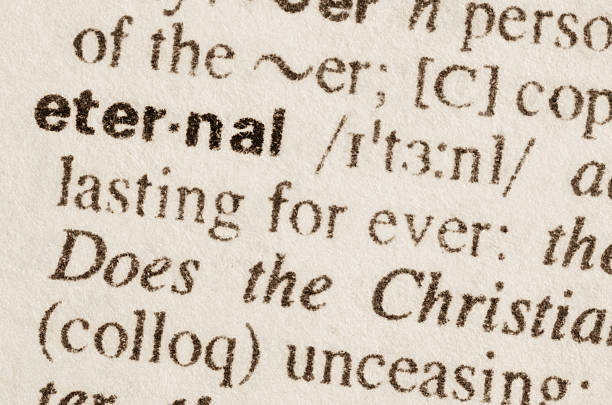 istock Dictionary definition of word eternal 473311626