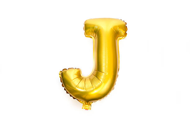 istock Golden Alphabet Foil Balloon Letter J 473312172