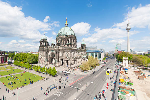 Berlin Mitte with Berliner Dom and TV tower