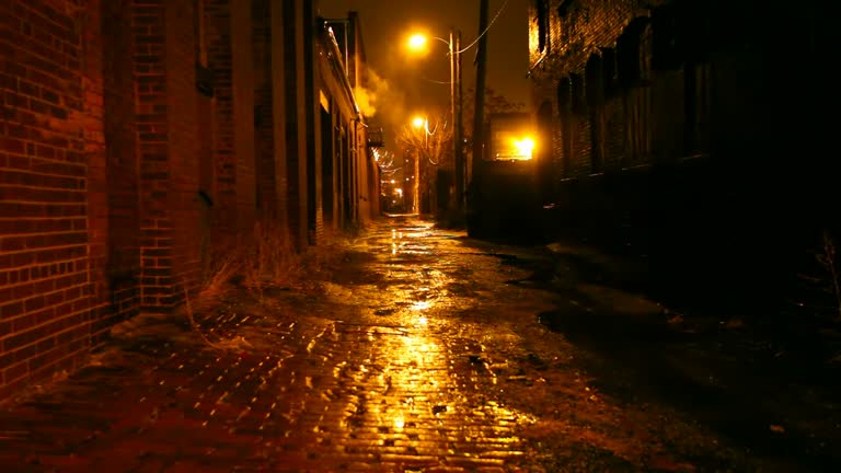 Dark Urban Alleyway