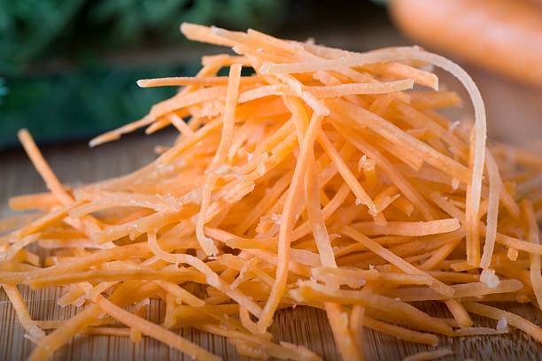 istock Carrots Flinely Shredded. 473319612