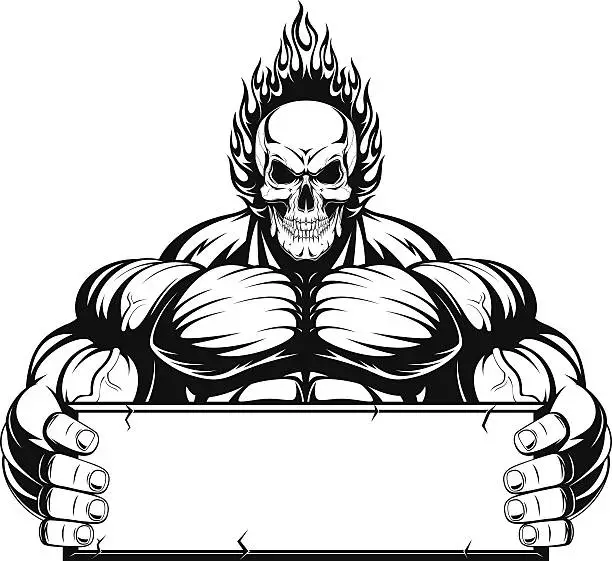 Vector illustration of Bodybuilder