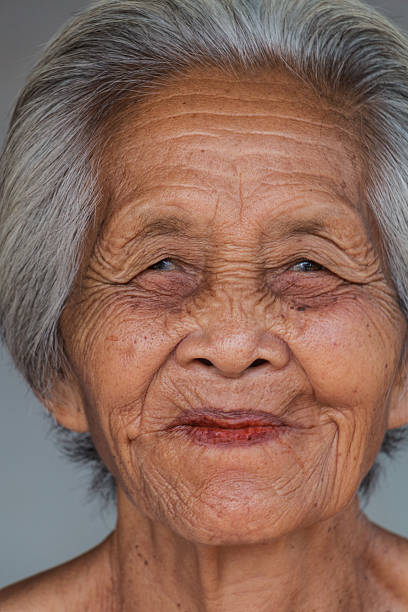 istock Portrait old asian woman 473323556
