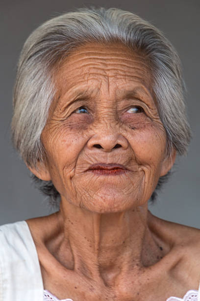 istock Portrait old asian woman 473323562