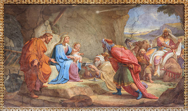 istock Rome - The Adoration of Magi fresco 473325350