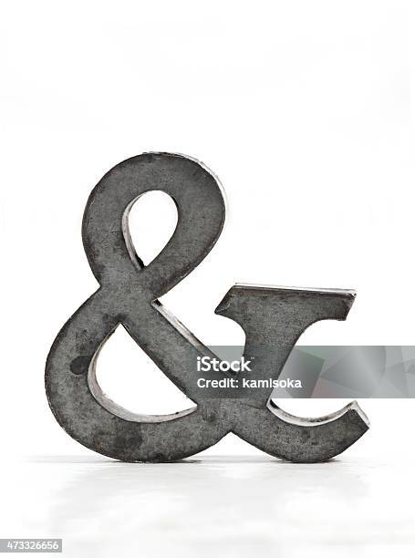 Metal Ampersand Stock Photo - Download Image Now - Text, Three Dimensional, 2015