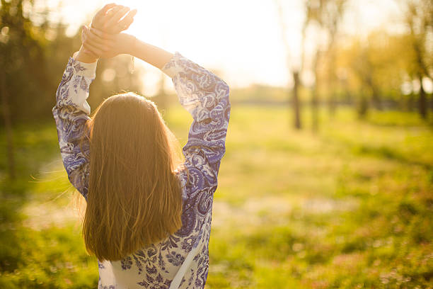istock Enjoing sunset in nature 473329386