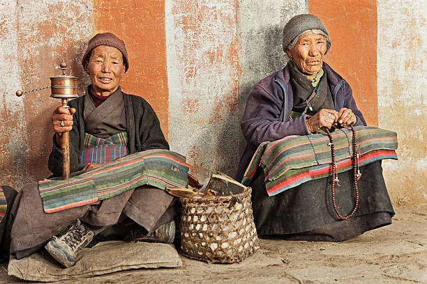 istock Tibetan women praying in Upper Mustang. 473329562