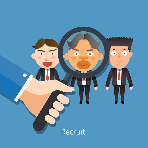 istock Business corporation recruit concept flat characters 473329934