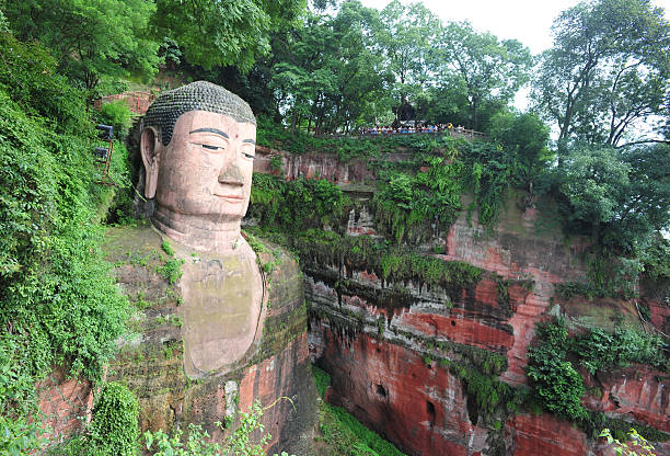 istock large buddha statue in Leshan, Sichuan, China 473330236