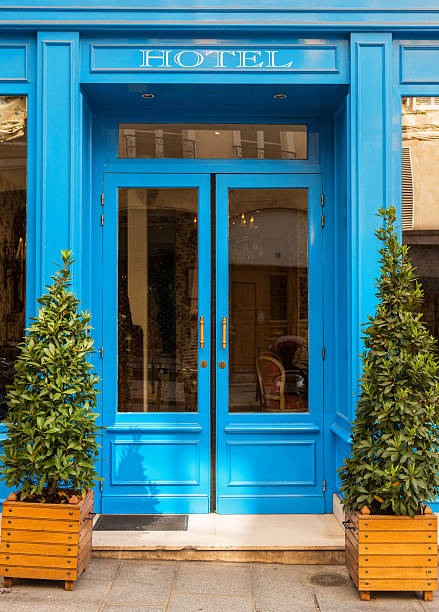 istock Hotel Entrance, Paris 473335344