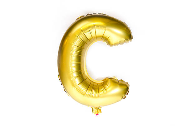 istock Golden Alphabet Foil Balloon Letter C 473335352