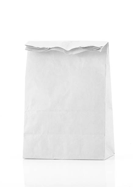 istock recycle white paper bag 473339760