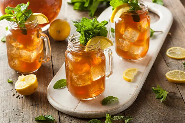 Photo of Homemade iced tea and lemonade