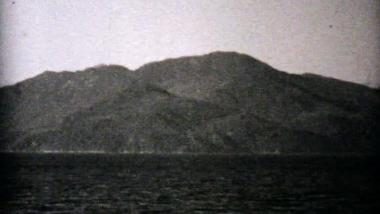 Fishing Boat Off The Coast Of Alaska-1940 Vintage 8mm film