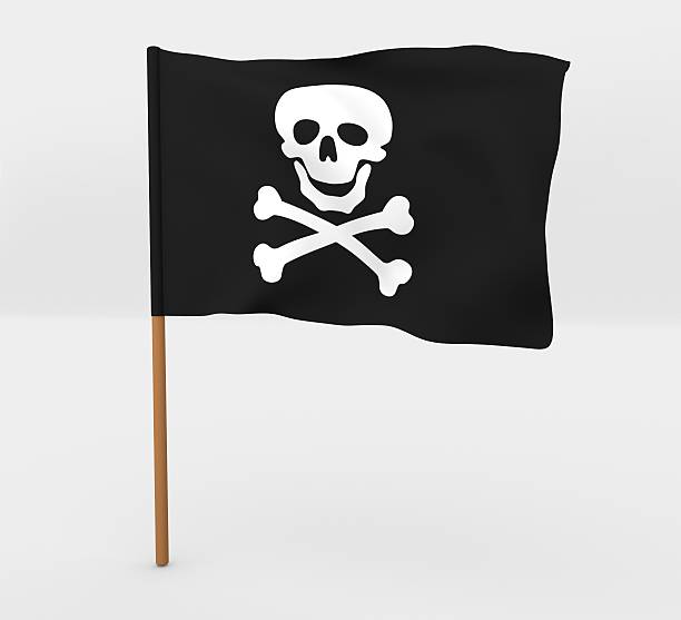 istock Death / danger symbol flag illustration 473341528