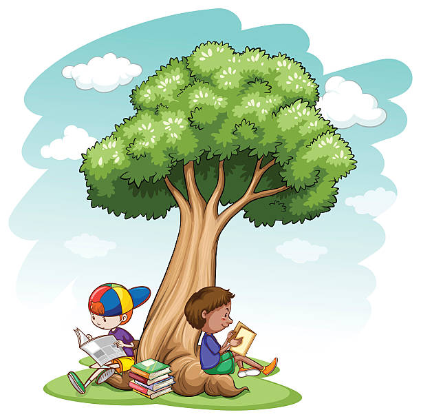 Niño Está Lectura Bajo Un árbol Vectores Libres de Derechos - iStock Niño Está Lectura Bajo Un árbol Vectores Libres de Derechos - iStock