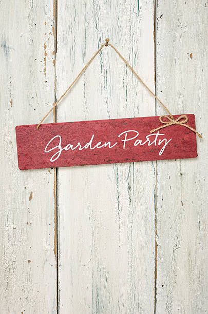 istock Red sign  - Garden Party 473346046