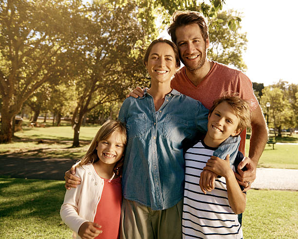 istock Relaxed family time at the park 473347684